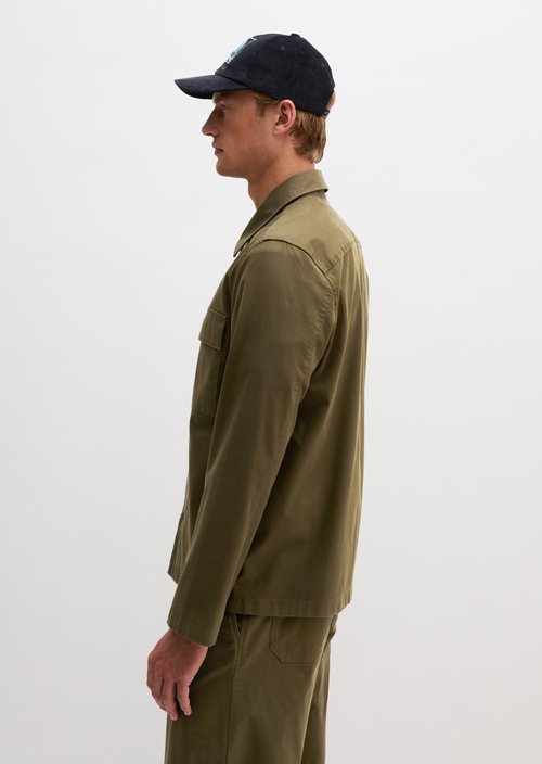 Regular-Fit Overshirt — Faded Herb