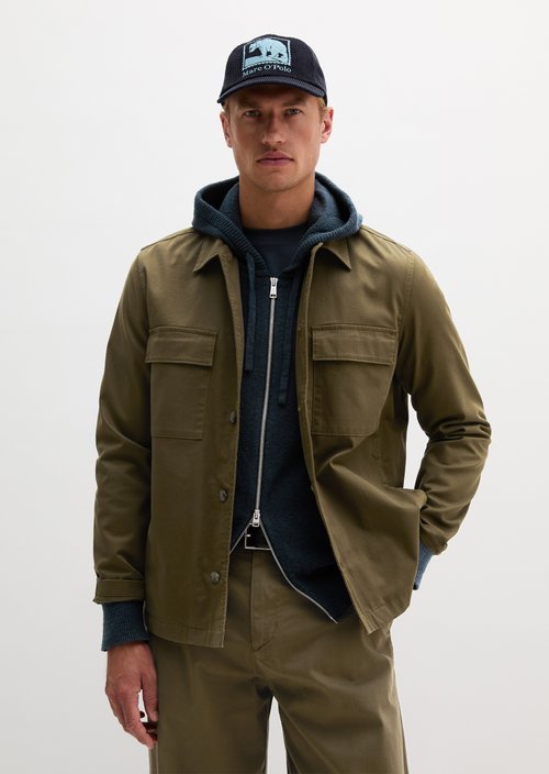 Regular-Fit Overshirt — Faded Herb