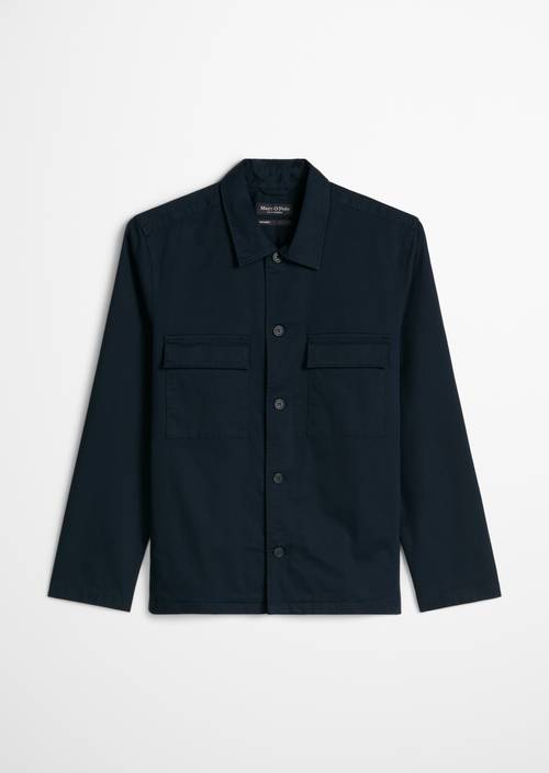 Surchemise coupe classique Dark Navy en vue isolée sans mannequin