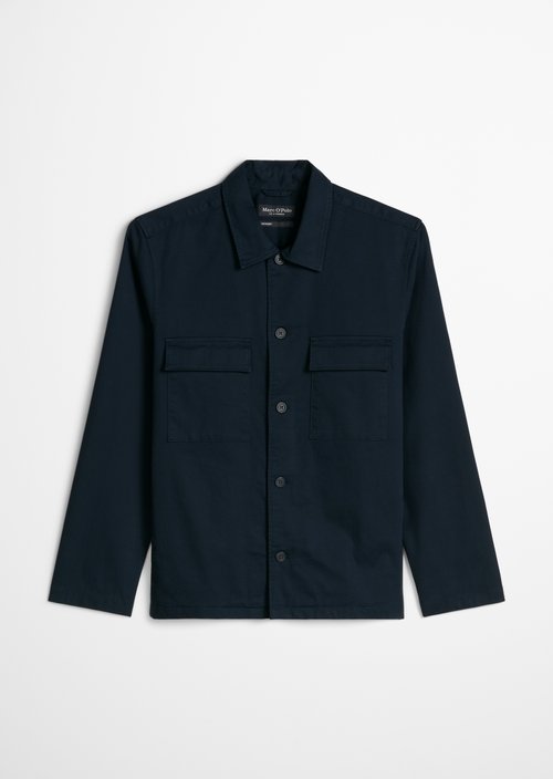 Regular-Fit Overshirt — Dark Navy