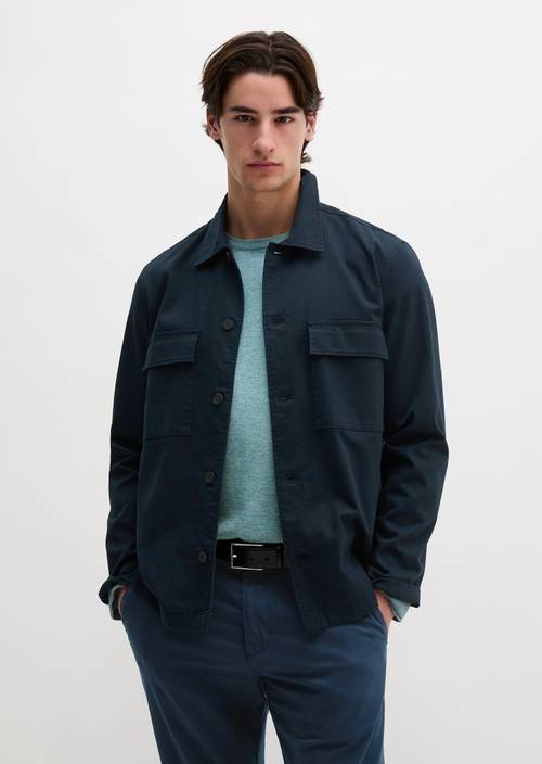 Overshirt regular Dark Navy in Frontalansicht
