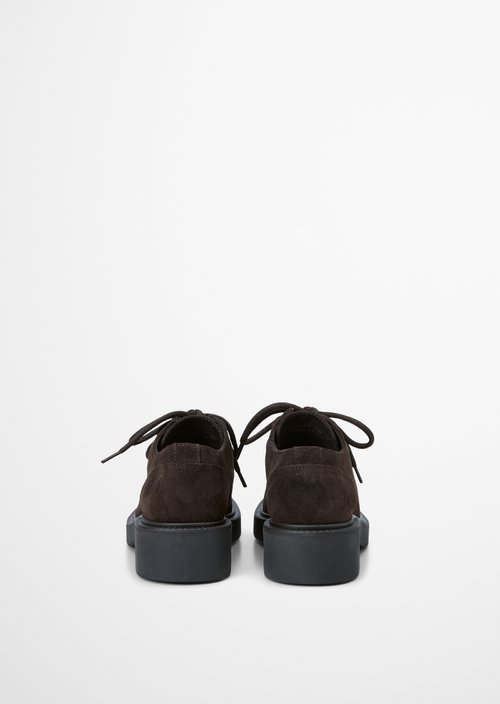 Perla Derby Lace-Ups — Burnt Coffee