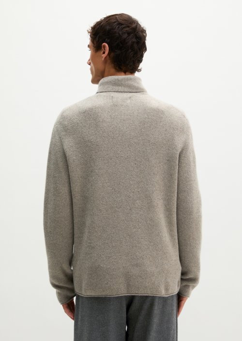 Regular-fit turtleneck sweater — Driftwood Haze