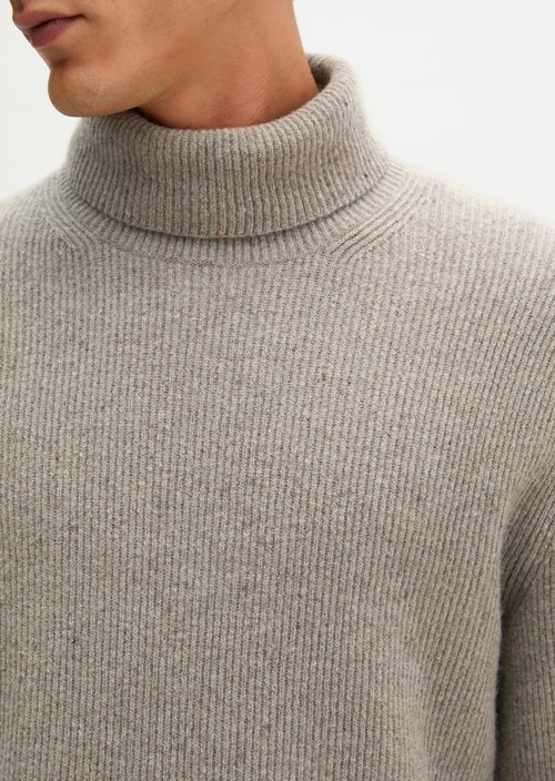 Regular-fit turtleneck sweater — Driftwood Haze