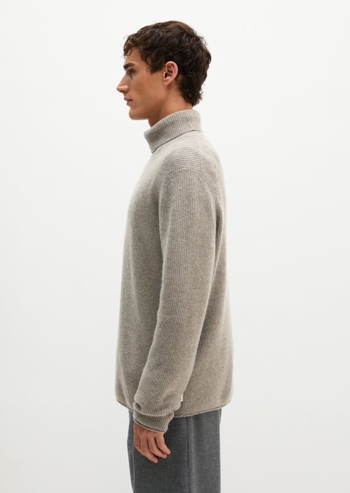 Regular-fit turtleneck sweater — Driftwood Haze