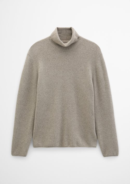 Regular-fit turtleneck sweater — Driftwood Haze