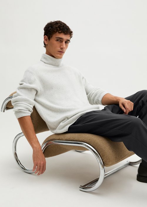 Regular-fit turtleneck sweater — Frozen Veil