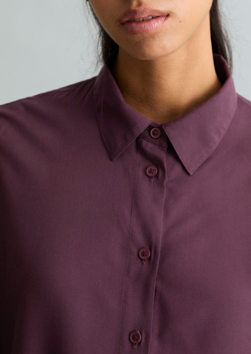 Regular-Fit Viscose Blouse — Rhubarb Jam