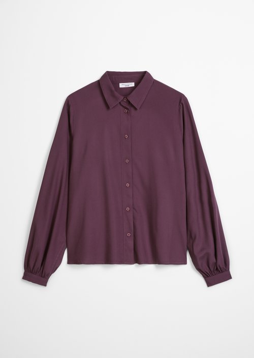 Regular-Fit Viscose Blouse — Rhubarb Jam
