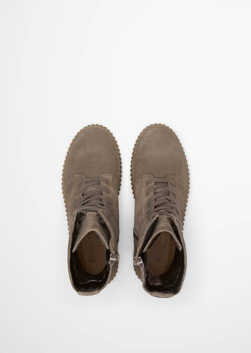 Schnürstiefel Model Bianca Faded Brown in Ansicht von oben