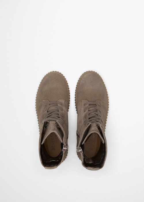 Bianca Lace-Up Boots — Faded Brown