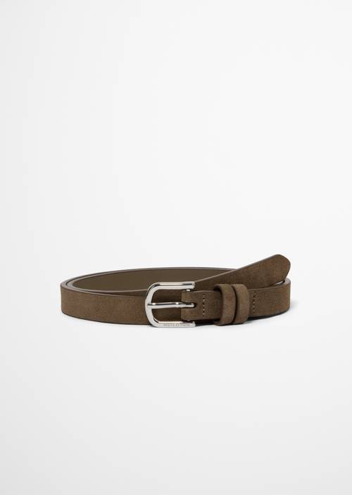 Cari Belt Faded Brown in front view