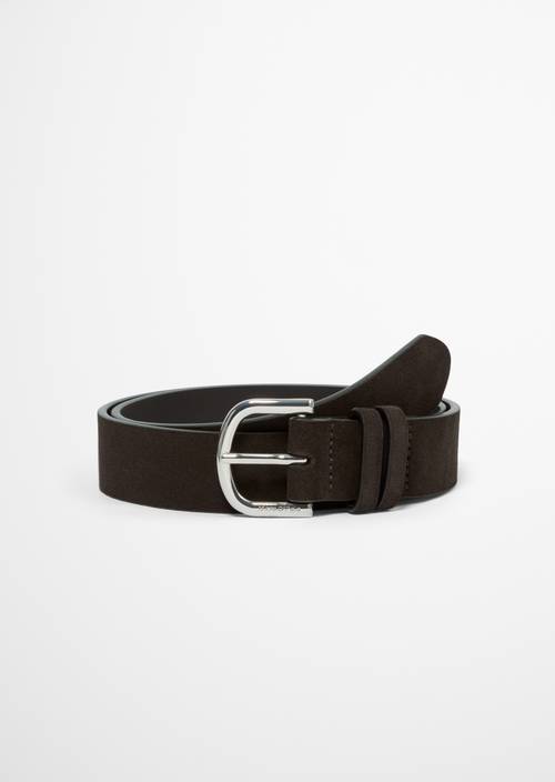 Ceinture modèle Cara Burnt Coffee en vue de face