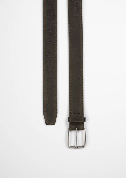 Ceinture modèle Jakob Dusty Olive en vue détaillée