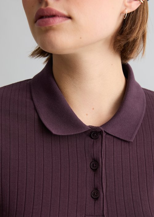 Slim-Fit Long-Sleeve Polo Shirt — Rhubarb Jam