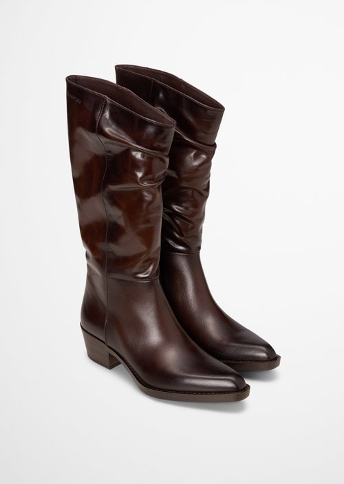 Western-Style Boots, Rodeo Model — Black Coffee