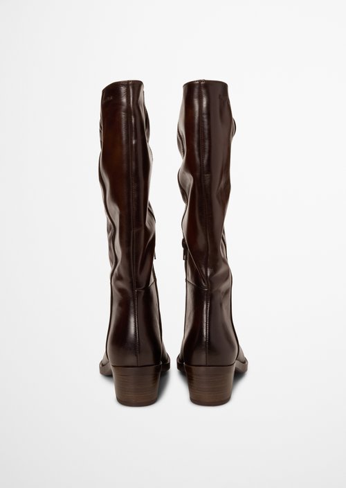 Western-Style Boots, Rodeo Model — Black Coffee