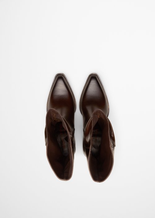 Western-Style Boots, Rodeo Model — Black Coffee