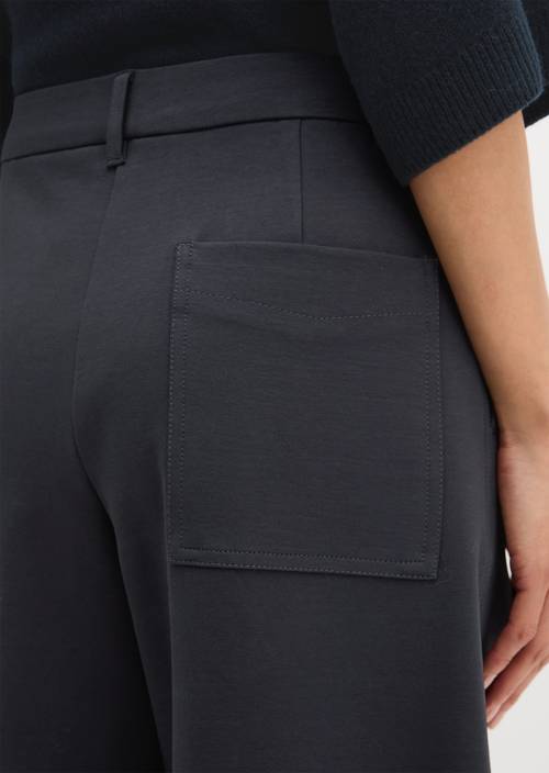 Jersey Tailored Pants wide Manic Midnight in Detailansicht