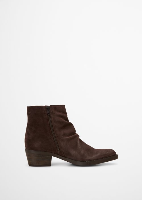 Western-Style Ankle Boots, Rodeo Model — Burnt Coffee