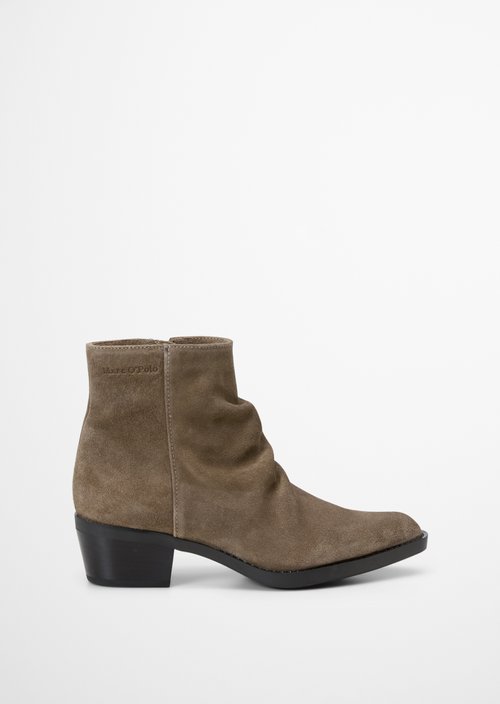 Western-Style Ankle Boots, Rodeo Model — Faded Brown