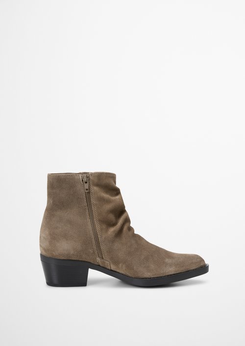 Western-Style Ankle Boots, Rodeo Model — Faded Brown
