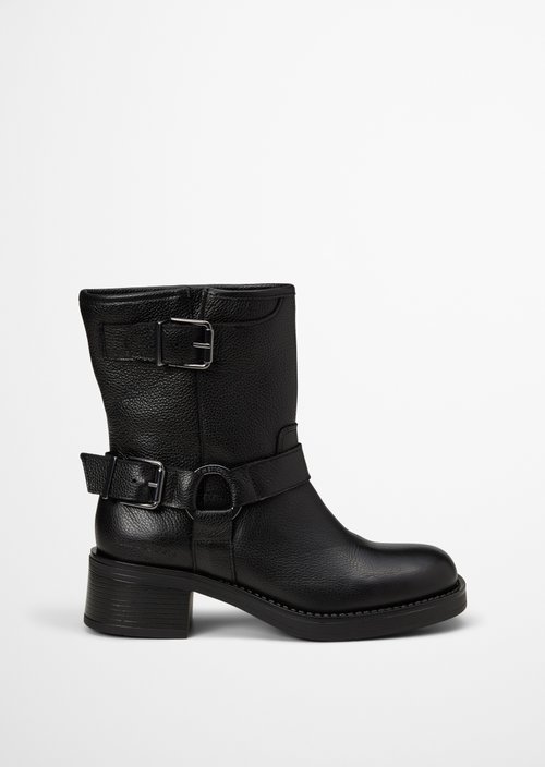 Raquel Short-Shaft Boots — Black