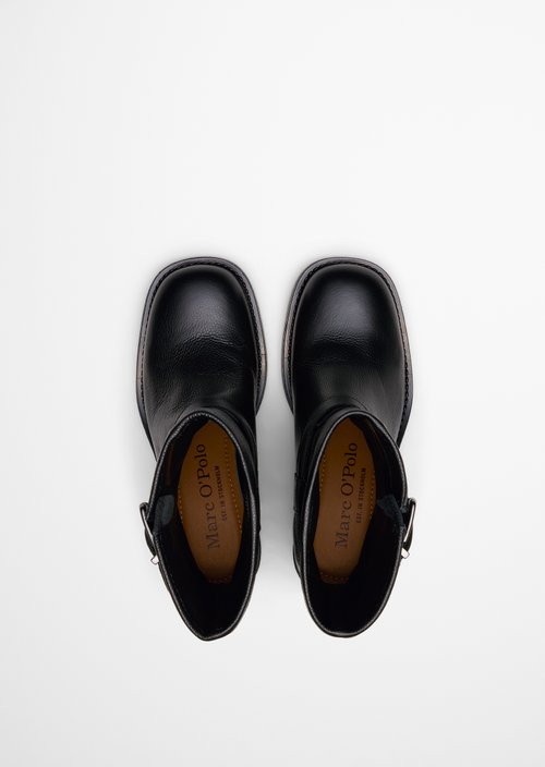 Raquel Short-Shaft Boots — Black