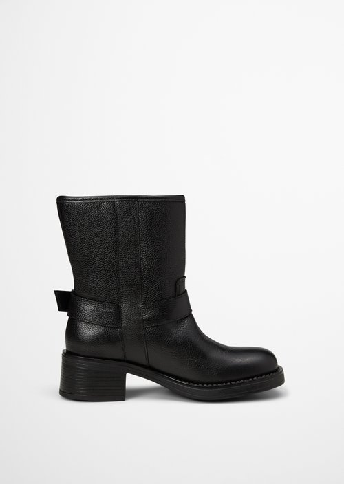 Raquel Short-Shaft Boots — Black