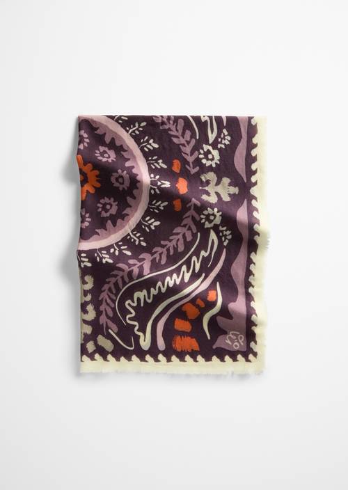 sjaal Dark Purple in vooraanzicht