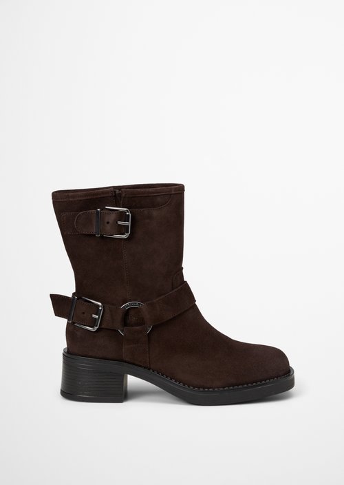 Raquel Short-Shaft Boots — Burnt Coffee