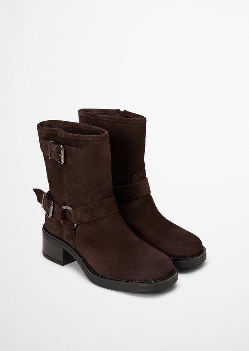 Raquel Short-Shaft Boots — Burnt Coffee