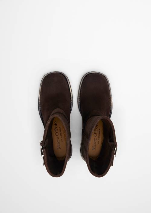 Raquel Short-Shaft Boots Burnt Coffee in top view