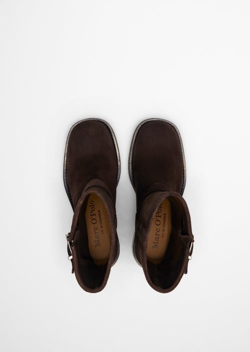 Raquel Short-Shaft Boots — Burnt Coffee
