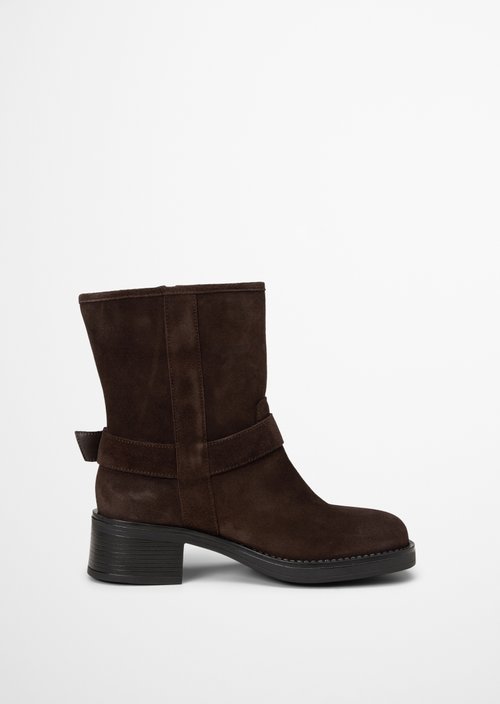 Raquel Short-Shaft Boots — Burnt Coffee