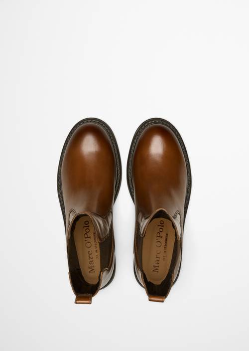 Chelsea Boot, Model Cosi Cognac in top view