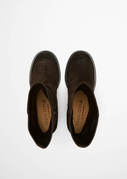 Botas modelo Sabrina Burnt Coffee en vista superior