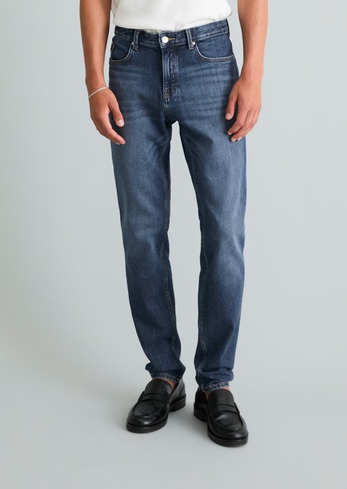 Aric Tapered Jeans — Dark Blue