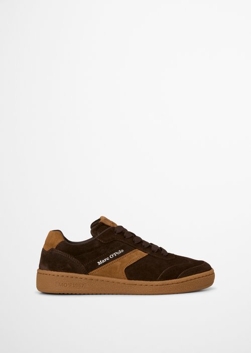 Court Sneaker Model — Burnt Coffee