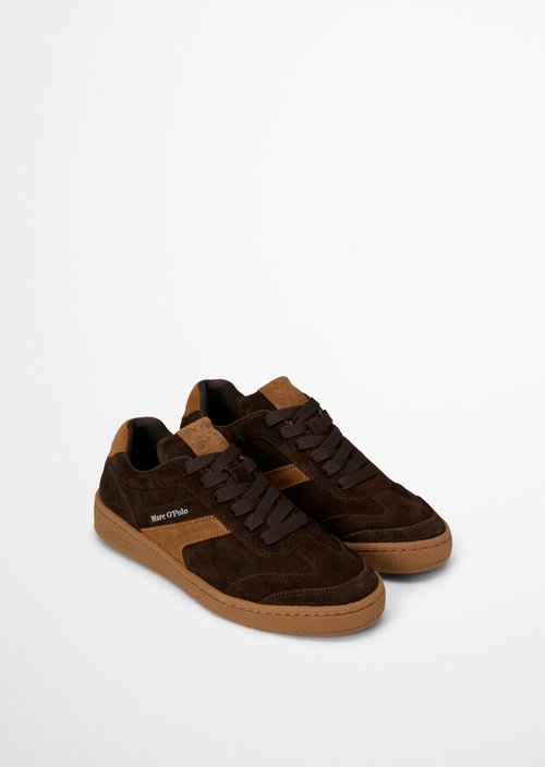 Court Sneaker Model — Burnt Coffee