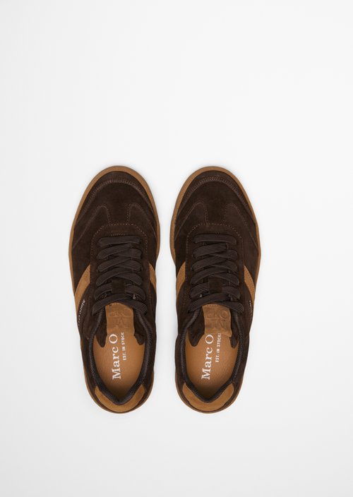 Court Sneaker Model — Burnt Coffee