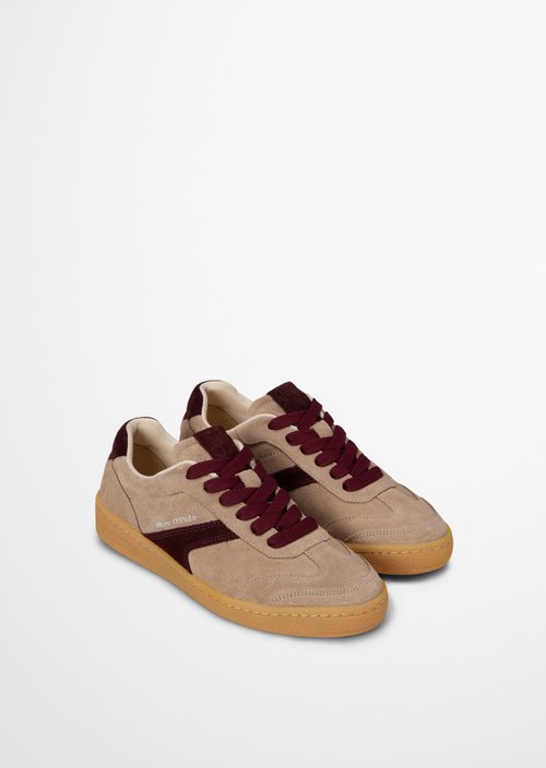 Court Sneaker Model — Earthy Taupe