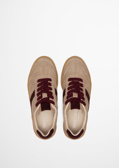 Court Sneaker Model — Earthy Taupe