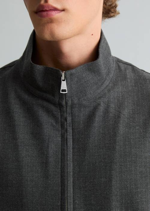 Regular-fit overshirt Dark Grey in detail view