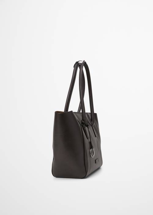 Shopper-model Gloria Burnt Coffee in zijaanzicht
