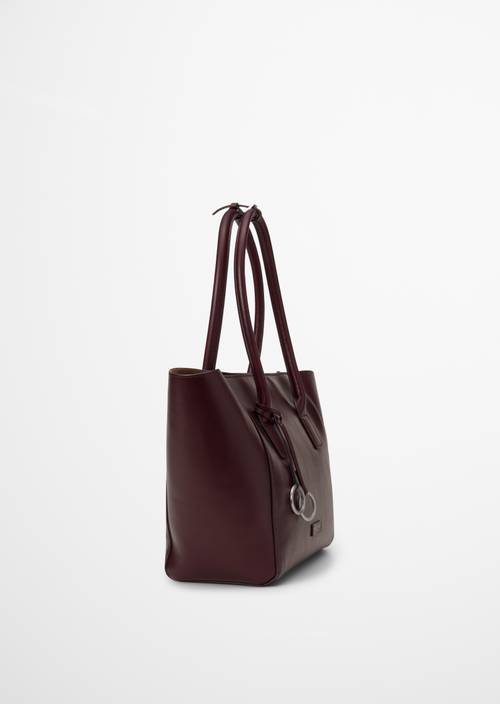 Gloria Shopper Bag Black Cherry in side view