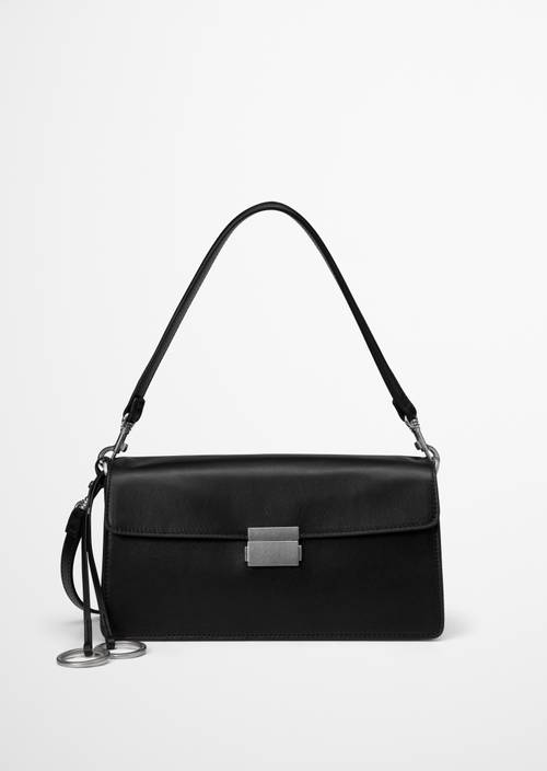 Umhängetasche Model Gerty Black in Frontalansicht