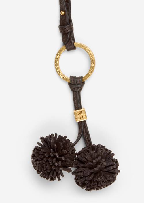 Evi Keychain Burnt Coffee in detail view