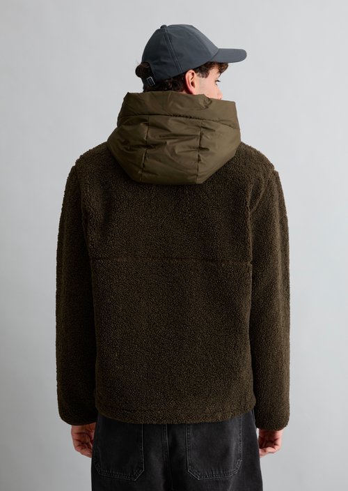 Casual Teddy Jacket — Olive Drab