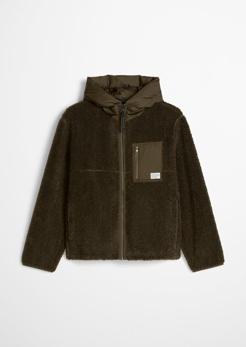 Casual Teddy Jacket — Olive Drab